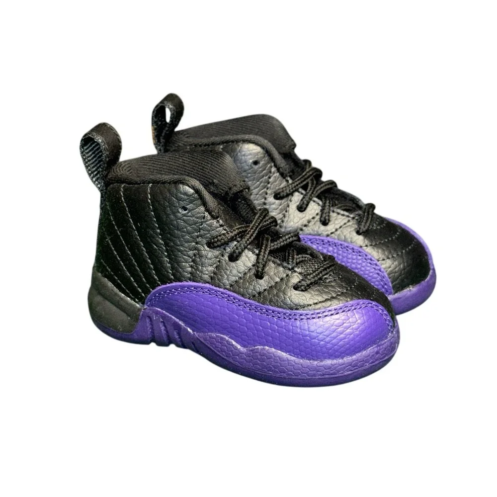 Nike Air Jordan 12 Retro‎ Field Purple Black Toddler Shoes 4C 850000-057
